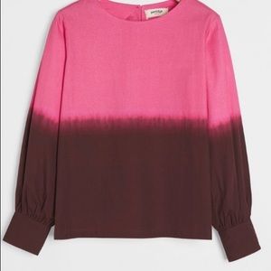 Anthropologie dip dyed blouse